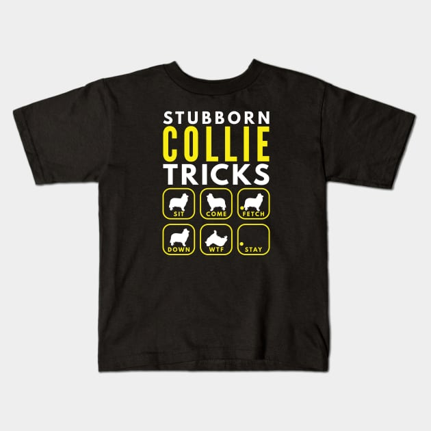 Stubborn Collie Spaniel Tricks - Dog Training Kids T-Shirt by DoggyStyles